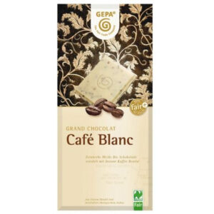 Choco Blanco Trocitos Cafe 100gr Gepa