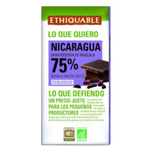 Choco negro 75% Nicaragua 100g
