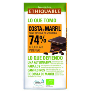 Choco negro 74% Costa Marfil 100g
