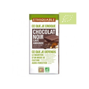 Choco negro cafe alm. 100g