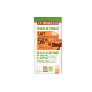 Choco leche 56% cacao Perú 100g C.J.