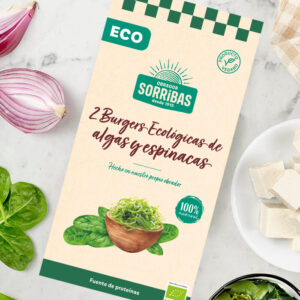 Burger Algas-Espinacas 160gr Sorribas