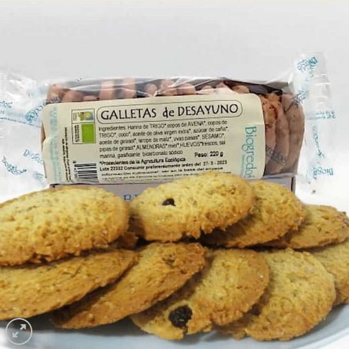 Galletas Desayuno 220gr Biogredos