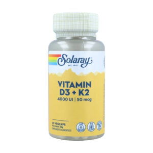 Vitamina D3+K2 Solaray 60caps