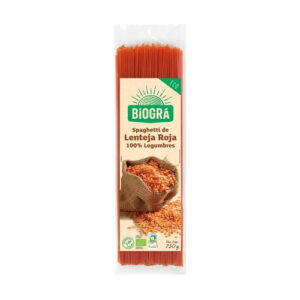 Espagueti Lenteja Roja Biogra 250g