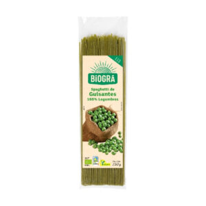 Espagueti guisante 250g Biogra