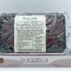 Cake Albaricoque-Almendra Biogredos 300g