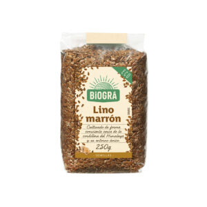 Lino Marron 250gr biogra
