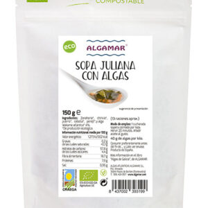 Sopa juliana con algas 150g Algamar
