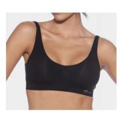 Top deporte relleno M negro